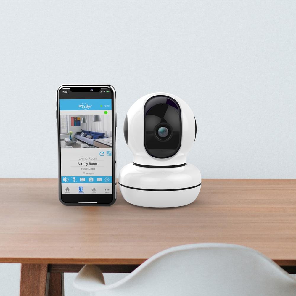 SkyLink Wireless IP Indoor Pan and Tilt HD Standard Surveillance Camera for Net Connected Home Security and Automation System