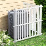 SKYSHALO 48x48in. Framed Flat Vinyl Privacy Fence Panels, Air Conditioner Fence, Outdoor Privacy Screens for Trash Can