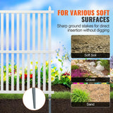 SKYSHALO 48x48in. Framed Flat Vinyl Privacy Fence Panels, Air Conditioner Fence, Outdoor Privacy Screens for Trash Can