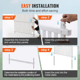 SKYSHALO 48x48in. Framed Flat Vinyl Privacy Fence Panels, Air Conditioner Fence, Outdoor Privacy Screens for Trash Can