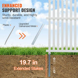 SKYSHALO 48x48in. Framed Flat Vinyl Privacy Fence Panels, Air Conditioner Fence, Outdoor Privacy Screens for Trash Can
