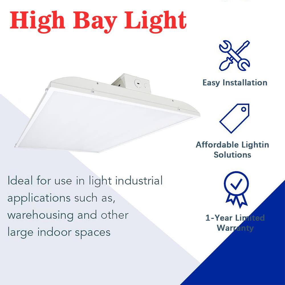 Spitzer 1.05 ft. 300-Watt Equivalent Integrated LED White Linear High Bay Light