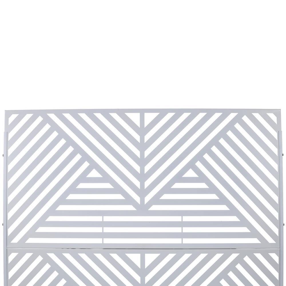 Sudzendf White Outdoor Indoor Privacy Screen Metal Freestanding Decorative Screen for Deck Balcony Patio, Privacy Fence Panels