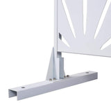 Sudzendf Outdoor and Indoor Freestanding Decorative Privacy Screen Metal Privacy Screen, Fence Panels in White