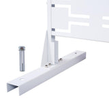 Sudzendf Outdoor and Indoor Freestanding Decorative Privacy Screen Metal Privacy Screen, Fence Panels in White