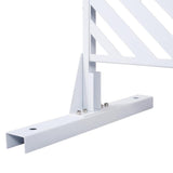 Sudzendf Outdoor and Indoor Freestanding Decorative Privacy Screen Metal Privacy Screen, Fence Panels in White