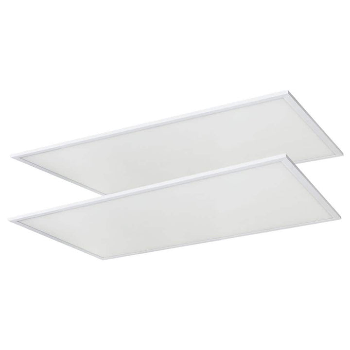 Sunlite 2 ft. x 4 ft. 390 Watt-Equivalent 6000 Lumens Lay In Dimmable Integrated LED Flat Panel Light 3000K (2-Pack)