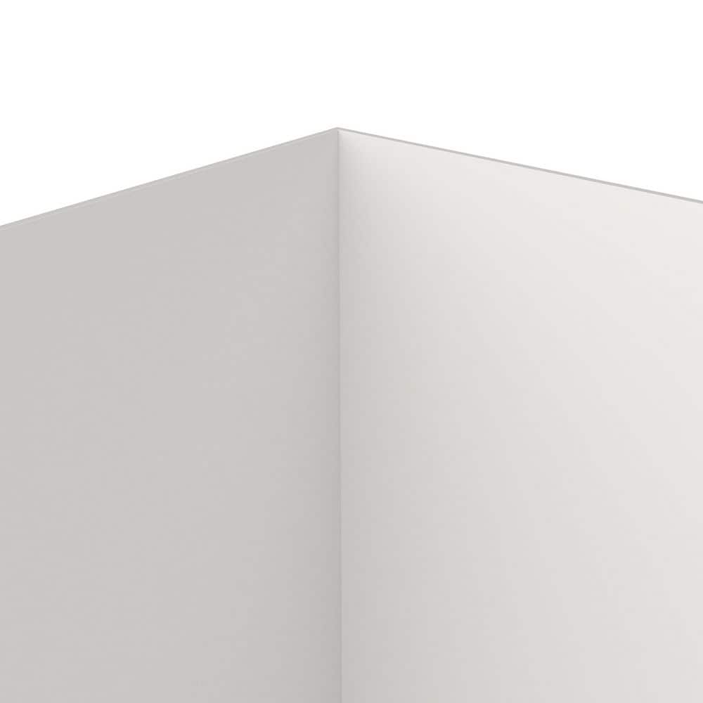 Swan 36 in. x 60 in. x 72 in. 3-Piece Easy Up Adhesive Alcove Shower Surround in White