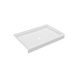 Swan Veritek 32 in. x 48 in. Single Threshold Center Drain Shower Pan in White