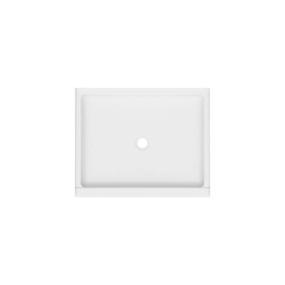 Swan Veritek 34 in. x 42 in. Single Threshold Center Drain Shower Pan in White