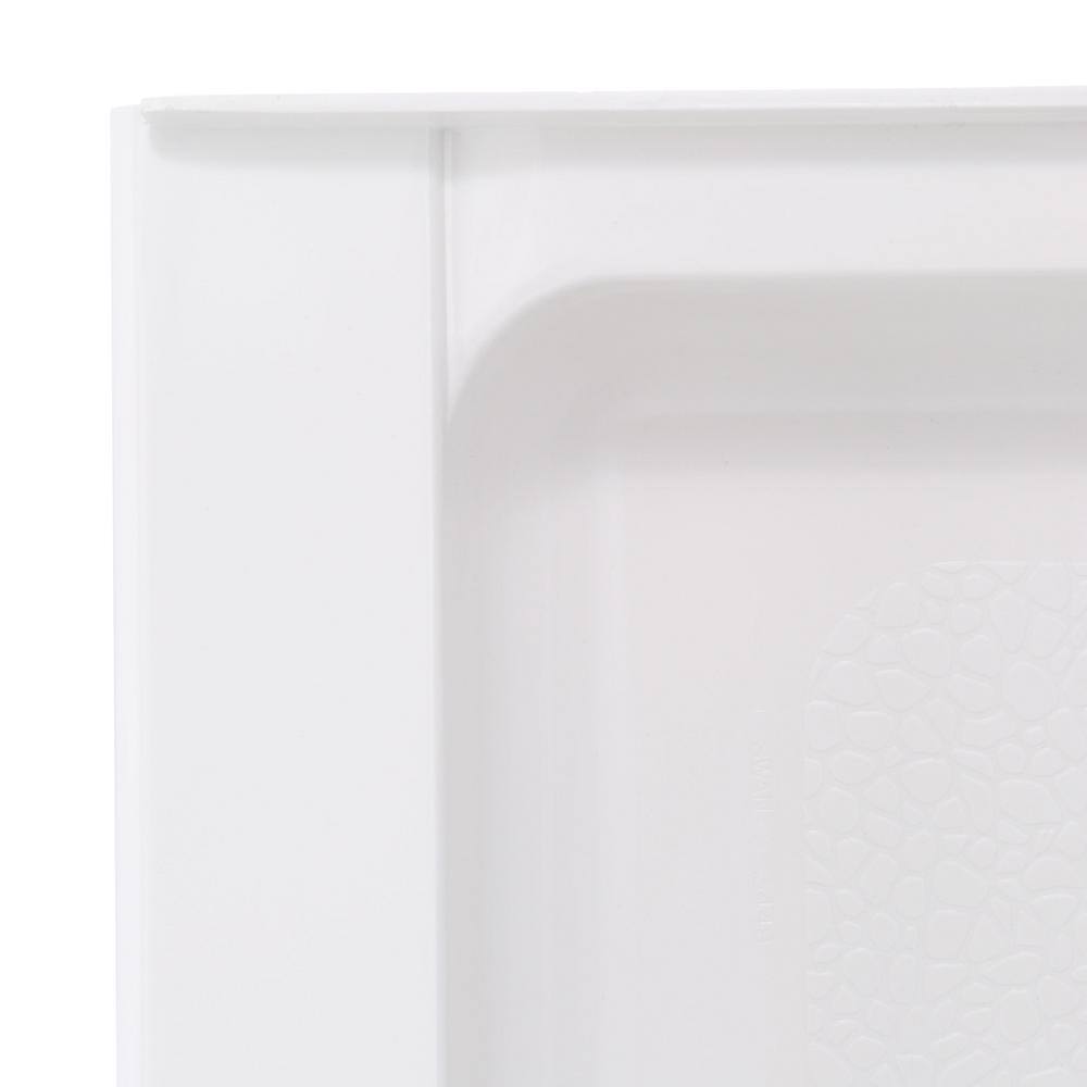 Swan Veritek 34 in. x 48 in. Single Threshold Center Drain Shower Pan in White