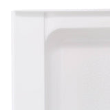 Swan Veritek 34 in. x 48 in. Single Threshold Center Drain Shower Pan in White
