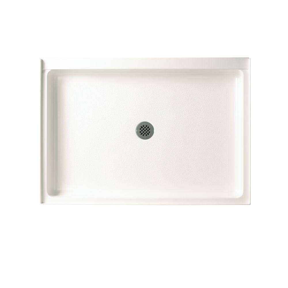 Swan Veritek 34 in. x 48 in. Single Threshold Center Drain Shower Pan in White