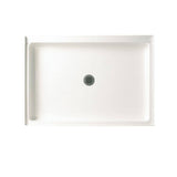 Swan Veritek 34 in. x 48 in. Single Threshold Center Drain Shower Pan in White