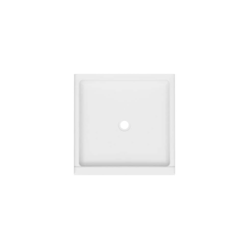 Swan Veritek 36 in. x 36 in. Single Threshold Shower Pan in White, Center Drain