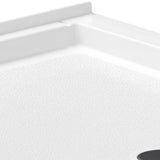 Swan Veritek 36 in. x 36 in. Single Threshold Shower Pan in White, Center Drain