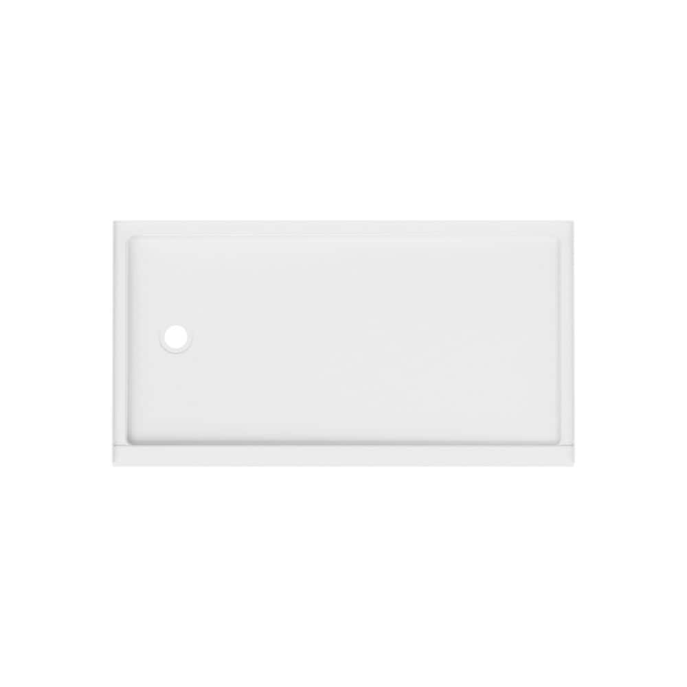 Swan Veritek 32 in. x 60 in. Single Threshold Retrofit Left Drain Shower Pan in White