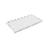 Swan Veritek 32 in. x 60 in. Single Threshold Retrofit Left Drain Shower Pan in White