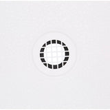 Swan 34 in. x 48 in. Solid Surface Single Threshold Center Drain Shower Pan in White