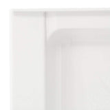 Swan 34 in. x 54 in. Solid Surface Single Threshold Center Drain Shower Pan in White