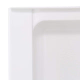 Swan 34 in. x 60 in. Solid Surface Single-Threshold Center-Drain Shower Pan in White