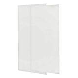 Swan 36 in. x 72 in. 2-Piece Easy Up Adhesive Shower Wall Panels in White