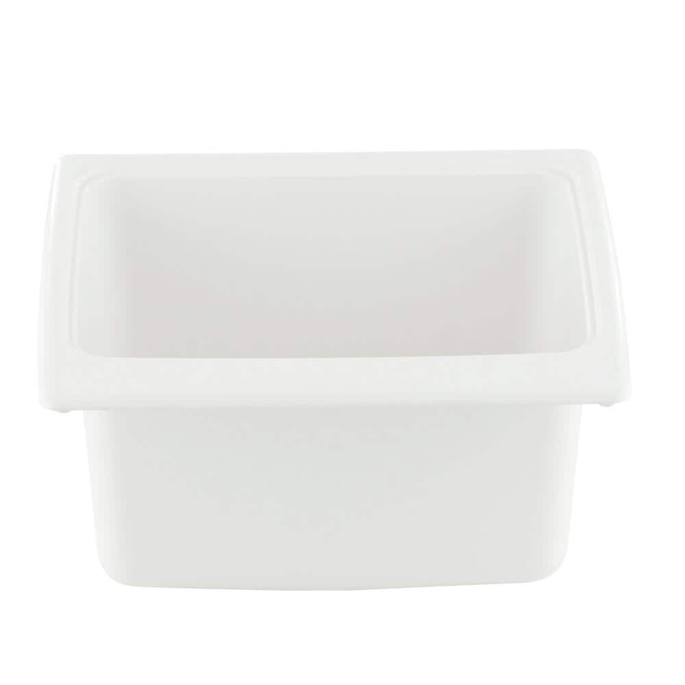 Swan 25 in. x 22 in. x 13.6 in. Solid Surface Undermount Utility Sink in White