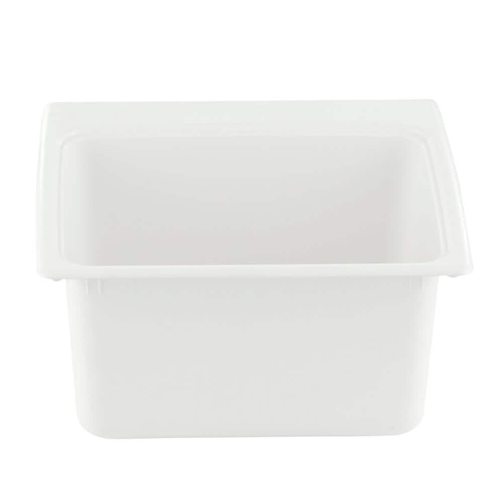 Swan 25 in. x 22 in. x 13.6 in. Solid Surface Undermount Utility Sink in White