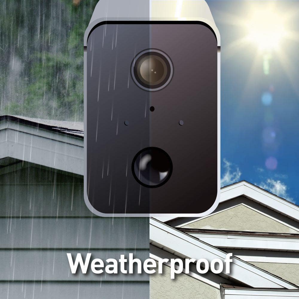 Swann CoreCam Battery Powered Wireless Indoor/Outdoor Smart Home Security Camera with Solar Panel and Mounting Stand (4-Pack)