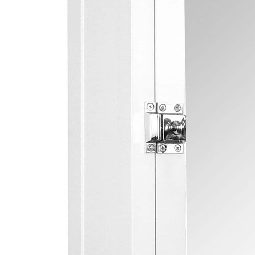 Teamson Home Madison 20.24 in. W x 19 in. H x 7 in. D Removable Medicine Cabinet with Mirrored Door in White