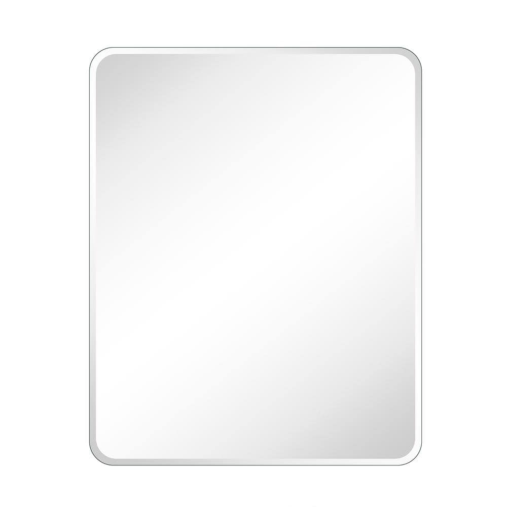 TEHOME Tomace 24 in. W x 30 in. H Rectangular Recess and Surface Mount Frameless Medicine Cabinet with Mirror