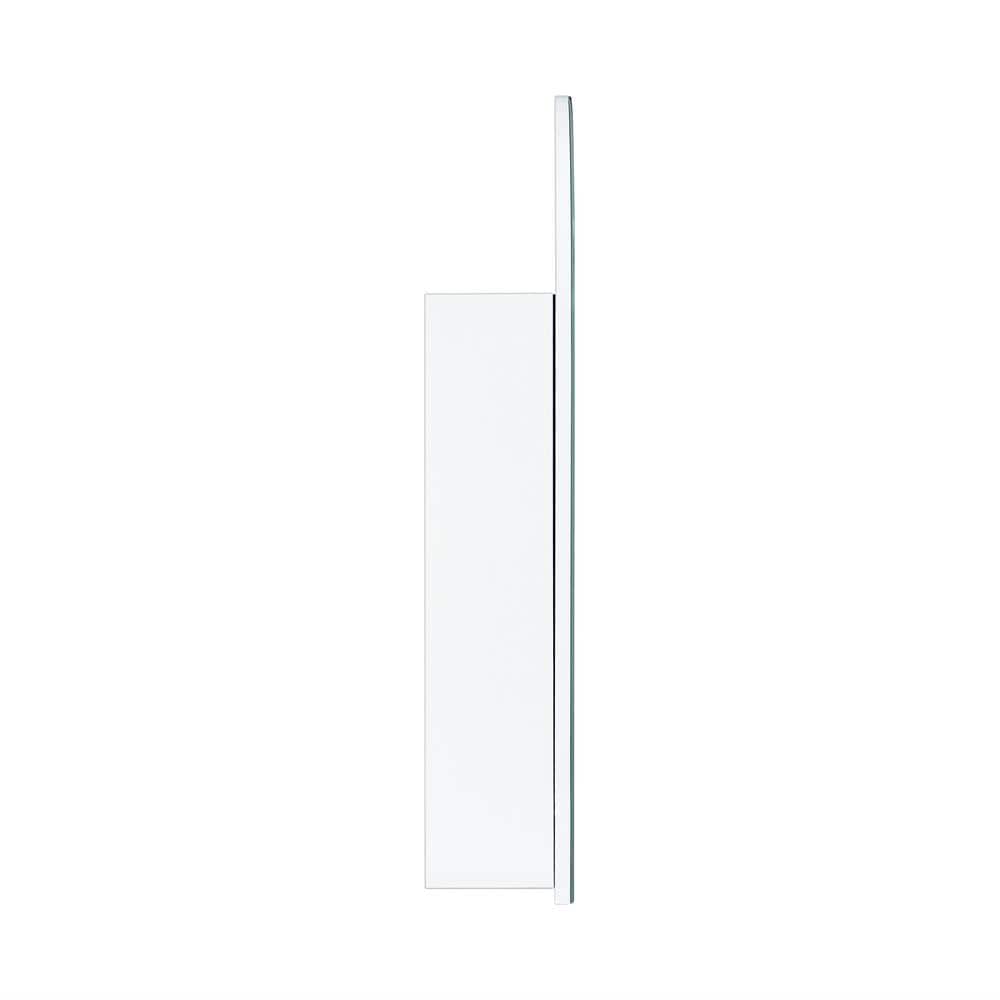 TEHOME Tomace 20 in. W x 30 in. H Arched Recess and Surface Mount Frameless Medicine Cabinet with Mirror