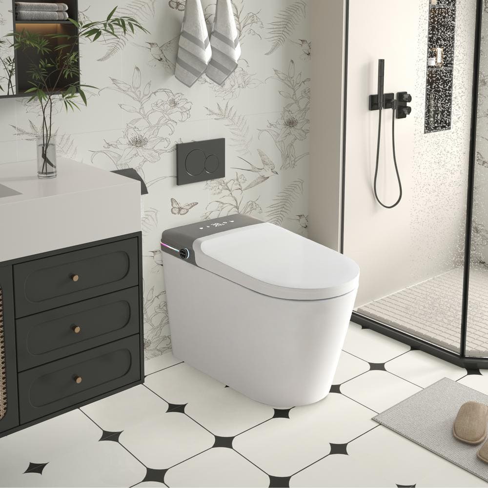 Tenleaf Elongated Smart Bidet Toilet with Heated Seat and Aromatherapy