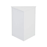 Tileon 23.6-in. W x 17.2-in. D x 31.5-in. H in White MDF Ready to Assemble Floor Corner Kitchen Cabinet with Adjustable Shelves