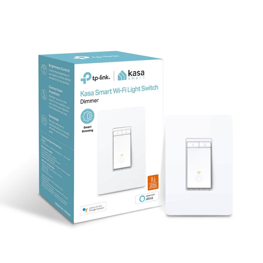 TP-LINK Kasa Smart Wi-Fi Light Dimmer Switch, White