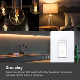 TP-LINK Kasa Smart Wi-Fi Light Dimmer Switch, White