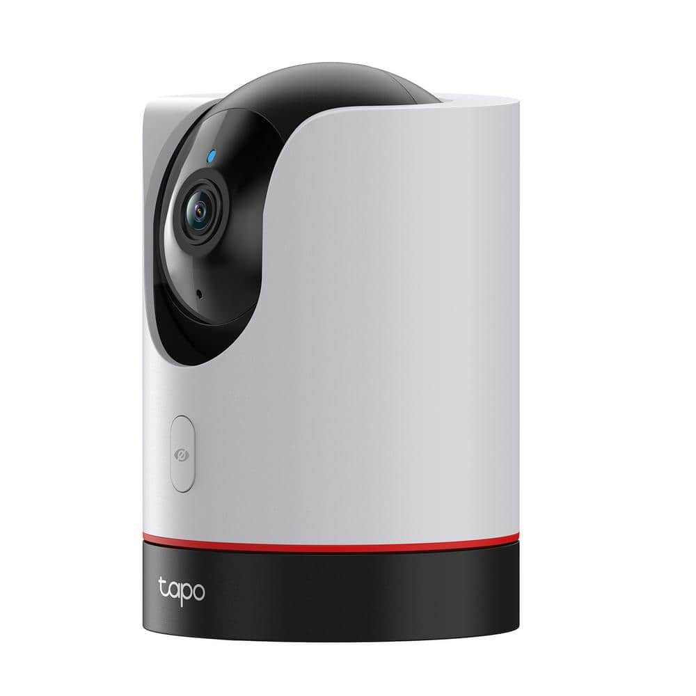 TP-LINK Tapo 2K QHD Wi-Fi Pan/Tilt Plug-In Home Security Camera, Privacy Control, Smart AI Motion Tracking, Color Night Vision