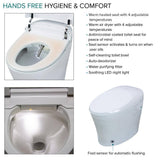 Transolid Rosemary 1-Piece Dual Flush Elongated Smart Toilet Bidet