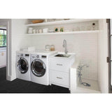 Transolid All-in-One 29" x 25.5" Stainless Steel Quartz Undermount Laundry Sink Cabinet with Faucet