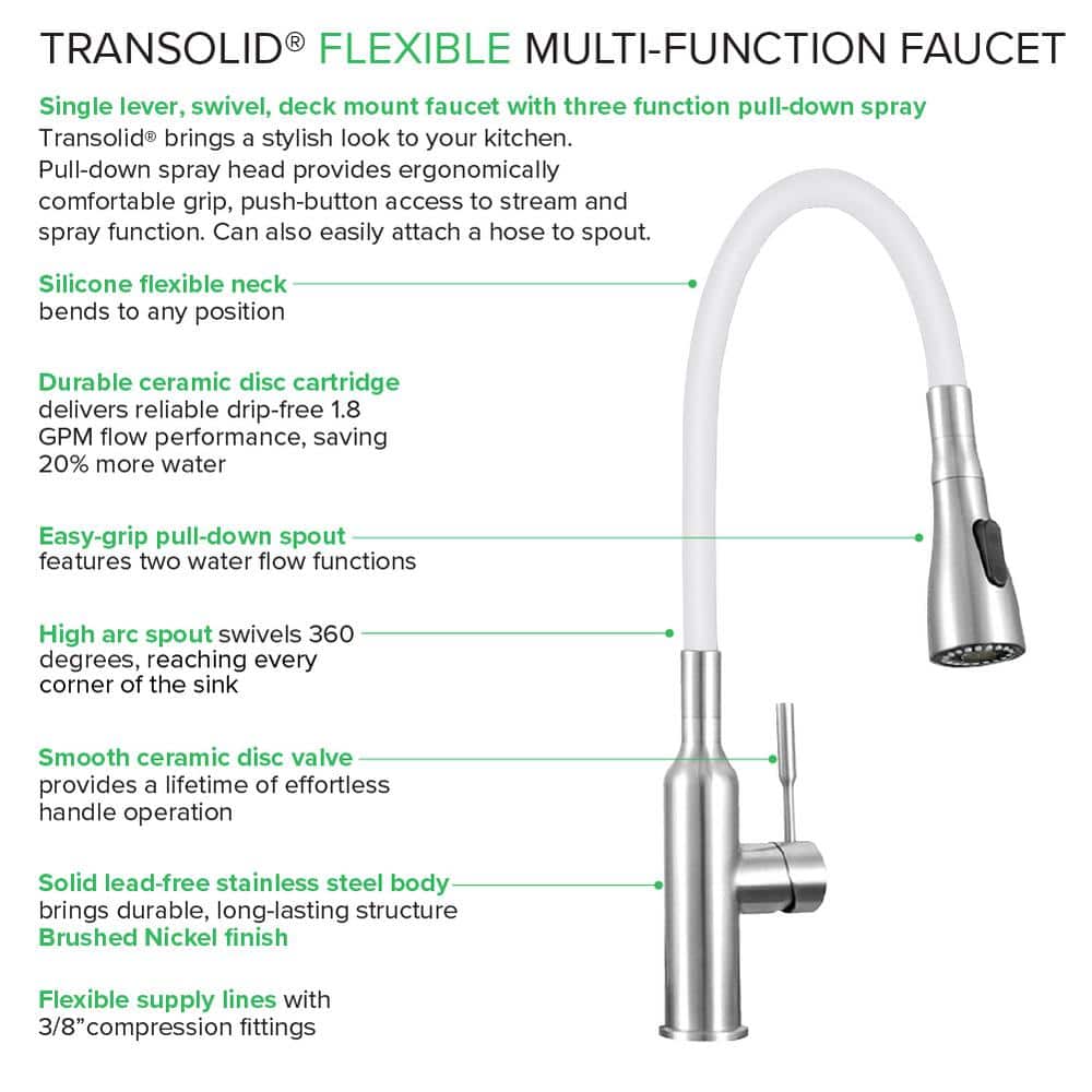 Transolid All-in-One 23.6 in. x 19.7 in. x 34.6 in. Particle Board Utility Sink and Cabinet with Faucet and Accessory Kit