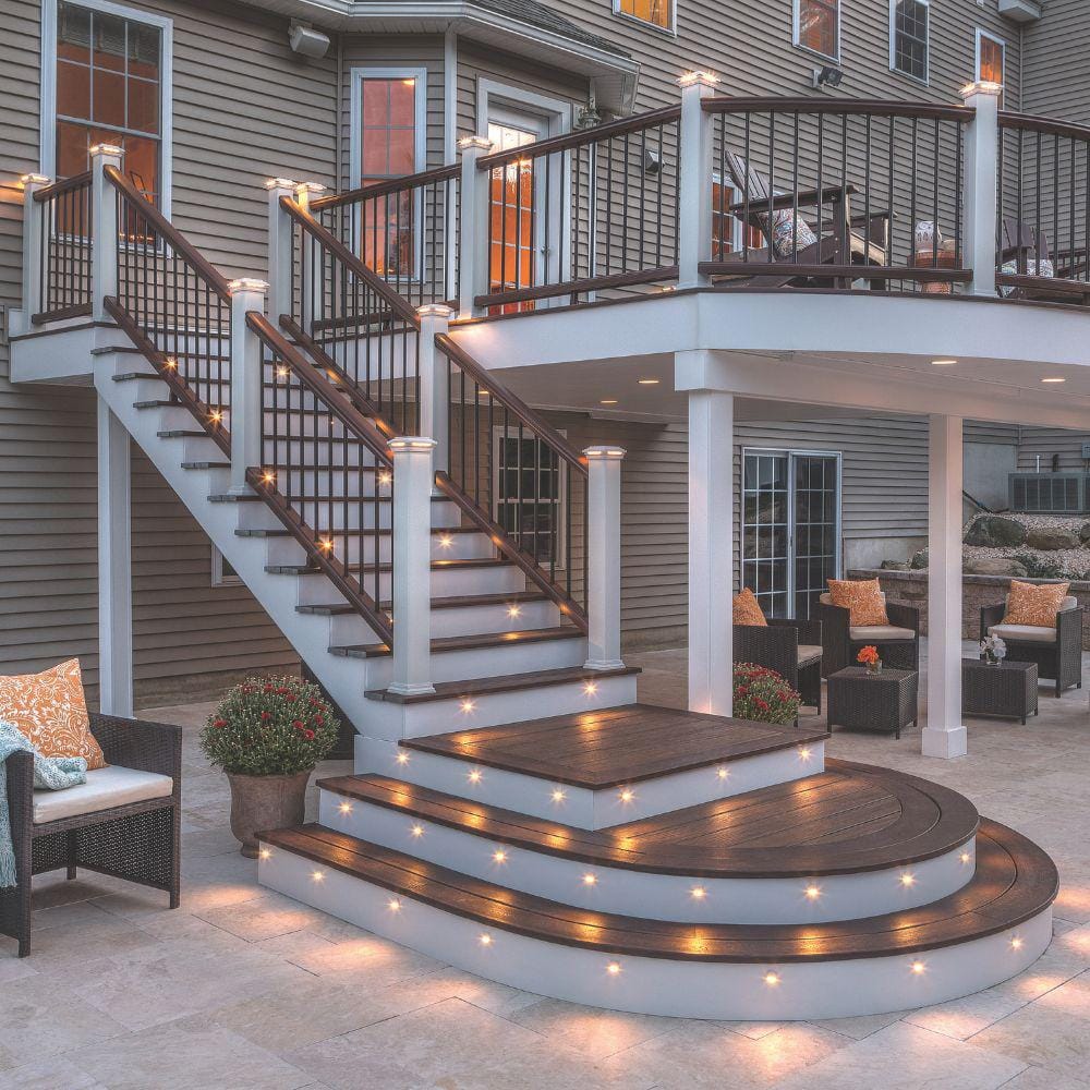 Trex Deck Lighting LED Riser Lights (4-Pack) - Classic White