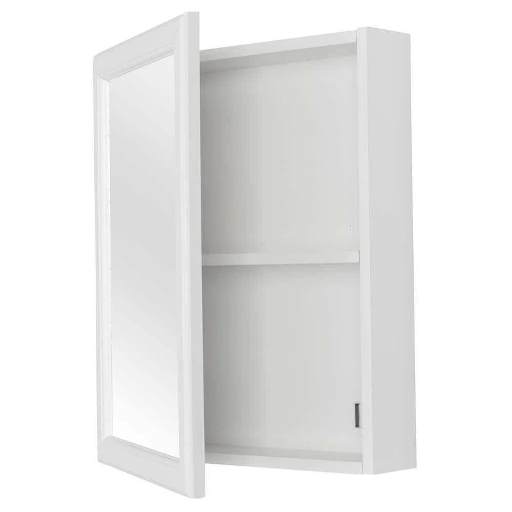 TRUporte Rosehill 16 in. Surface Mount Medicine Cabinet with Mirror