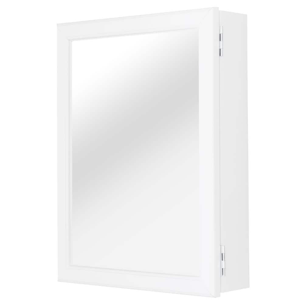TRUporte Rosehill 16 in. Surface Mount Medicine Cabinet with Mirror