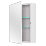 TRUporte Chatsworth 16 in. Surface Mount Medicine Cabinet with Mirror