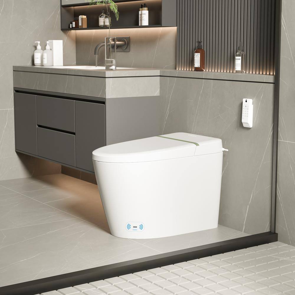 UKISHIRO Elongated Smart Bidet Toilet with Adjustable Sprayer Settings