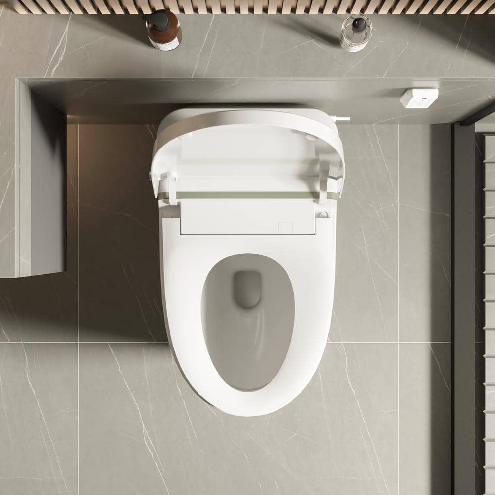 UKISHIRO Elongated Smart Bidet Toilet with Adjustable Sprayer Settings