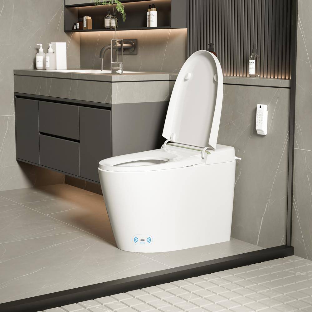 UKISHIRO Elongated Smart Bidet Toilet with Adjustable Sprayer Settings