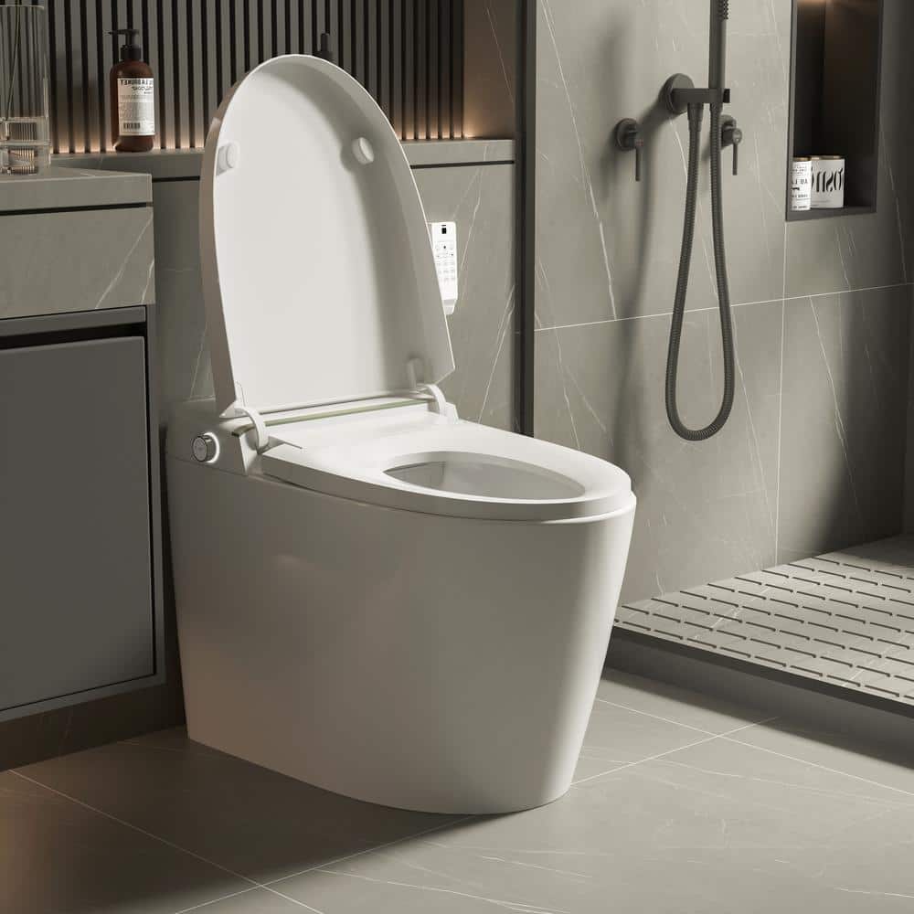 UKISHIRO Elongated Smart Bidet Toilet with Adjustable Sprayer Settings