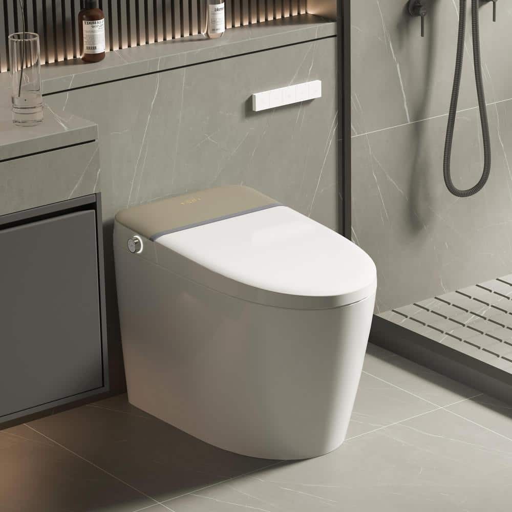 UKISHIRO Smart Bidet Toilet with Auto-Open Lid, Heated Seat, and Deodorizing - CLB23A18