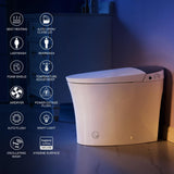 Unbranded Elongated ADA LED Smart Bidet Toilet with Auto Features